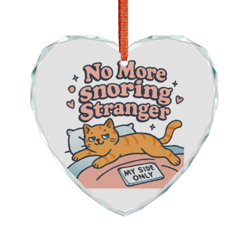 No More Snoring Stranger Heart-shaped Ornament