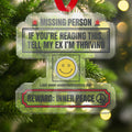 Missing Person Thriving Inner Peace Holiday Ornament