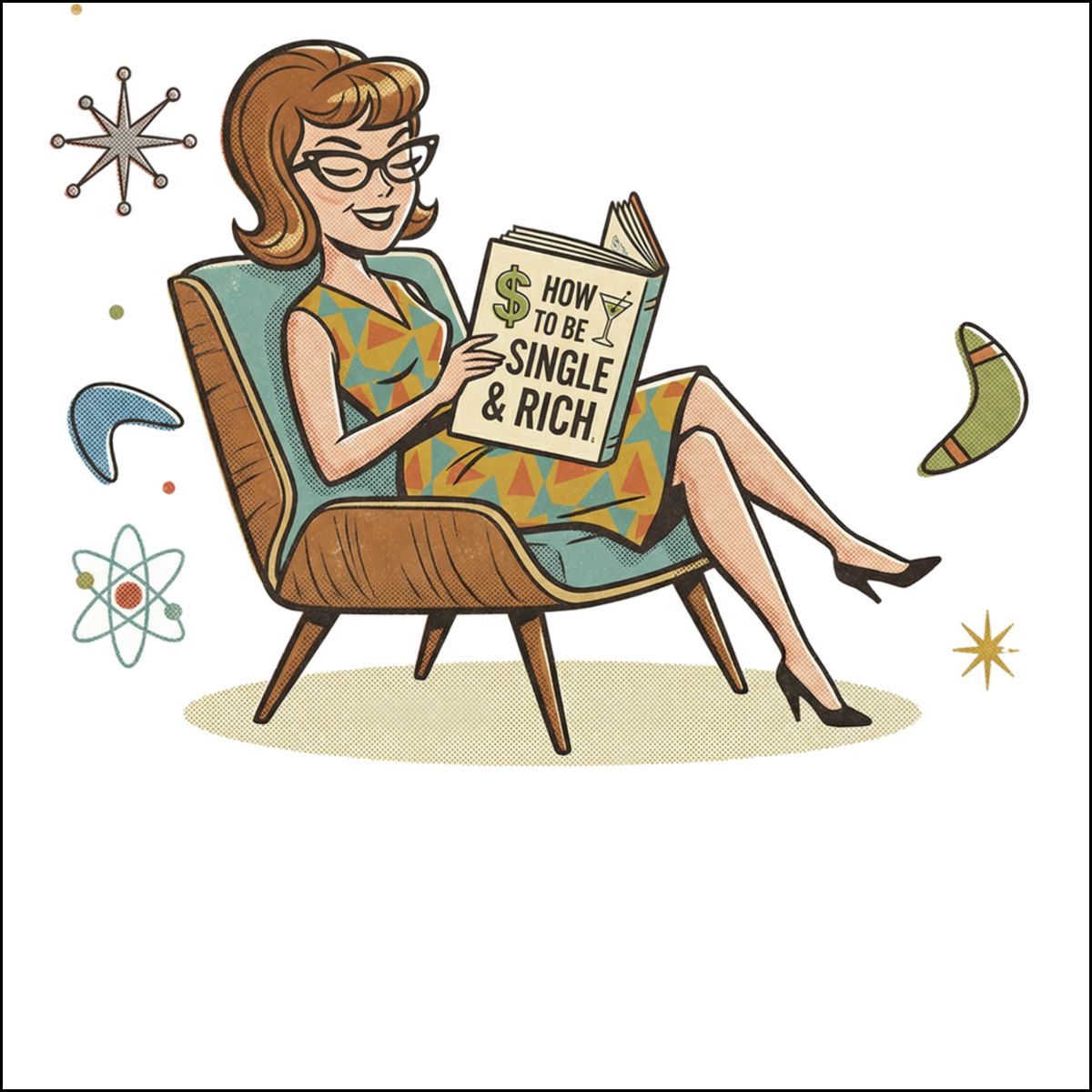 How To Be Single and Rich Vintage Poster product