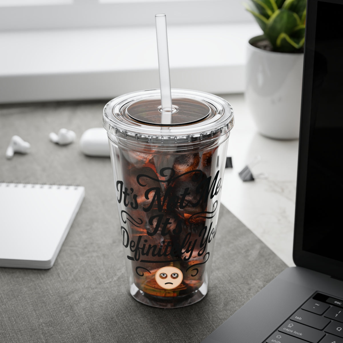 It's Me Definitely Yes Funny Emoji Tumbler Product