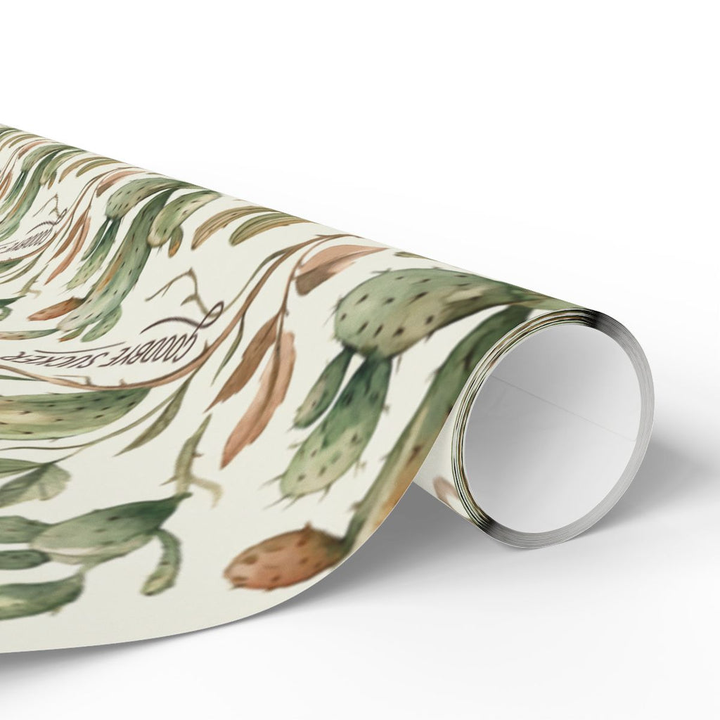 Elegant Cactus and Succulent Patterned Wrapping Paper