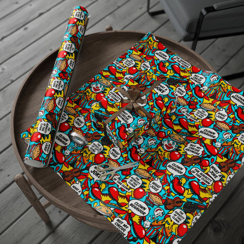 Comic Book Style Pop Art Wrapping Paper Product