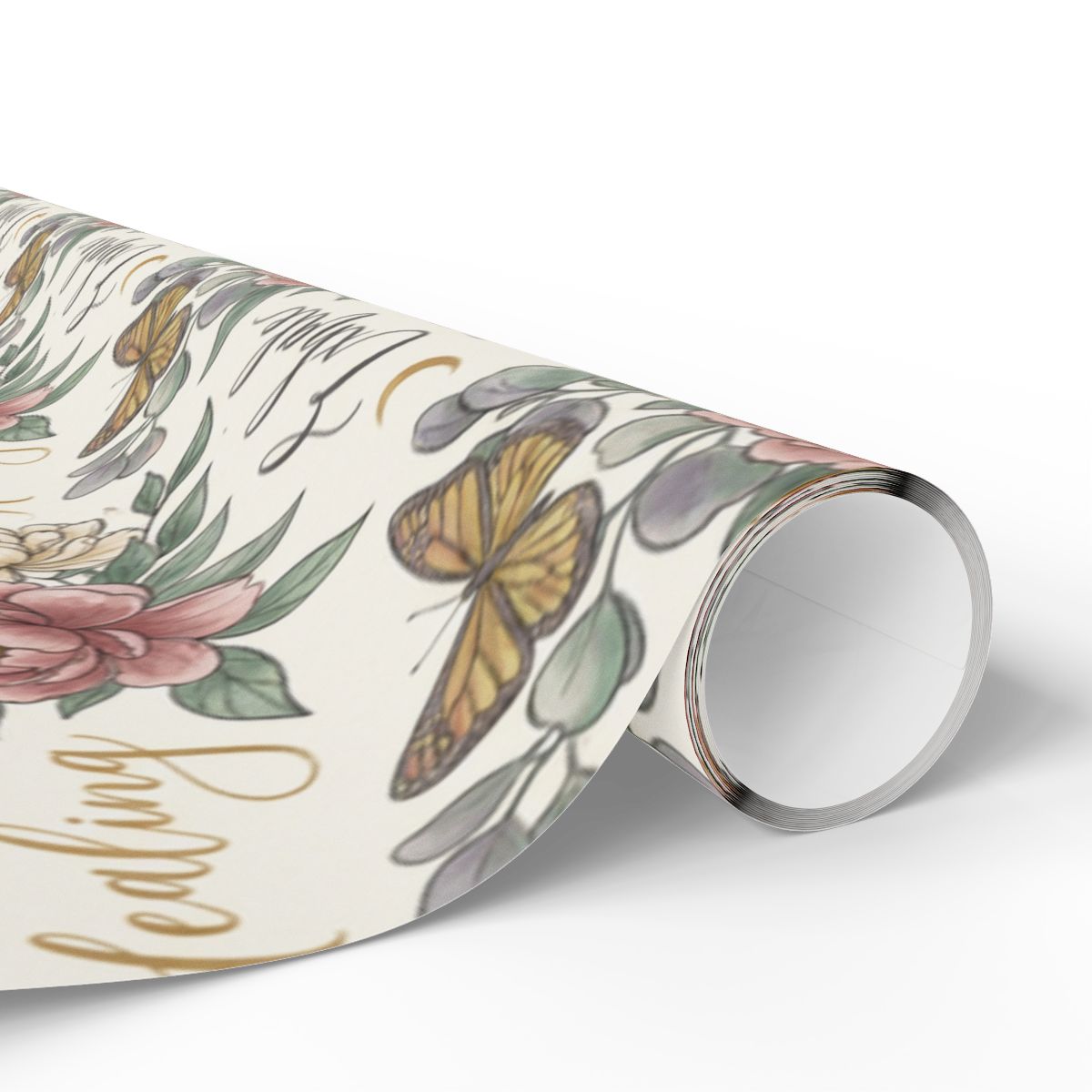 Inspirational Butterfly and Floral Wall Art Print