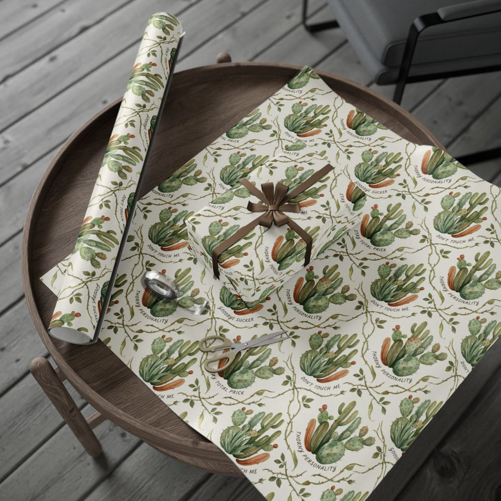 Cactus Design Wrapping Paper for Unique Gifts