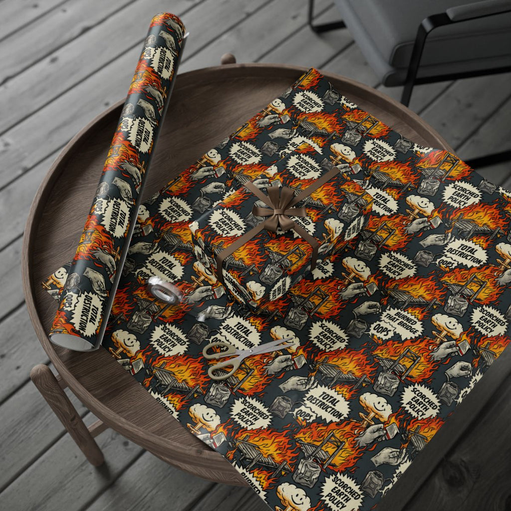 Comic Style Wrapping Paper with Bold Design