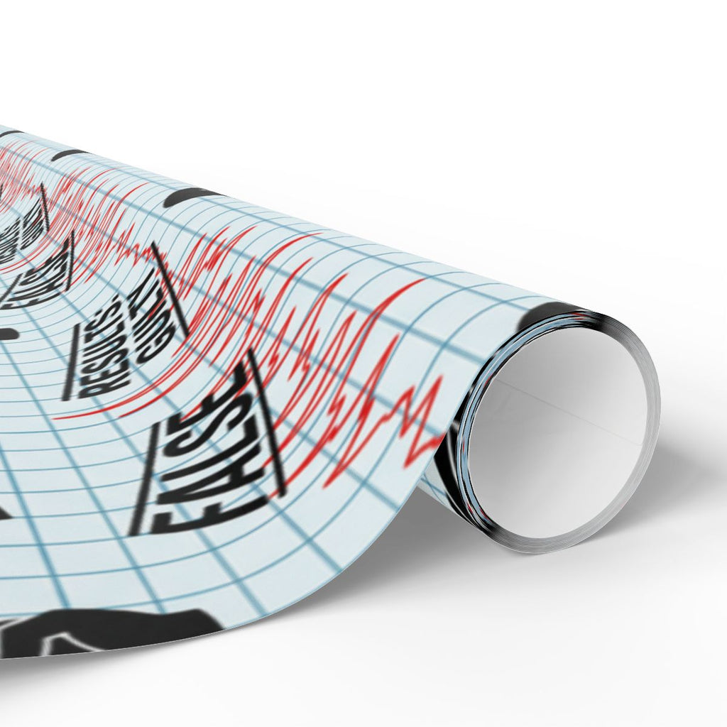 Unique Wrapping Paper with False and Pass Results Design