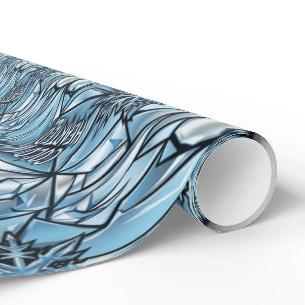 Blue Geometric Abstract Patterned Wallpaper