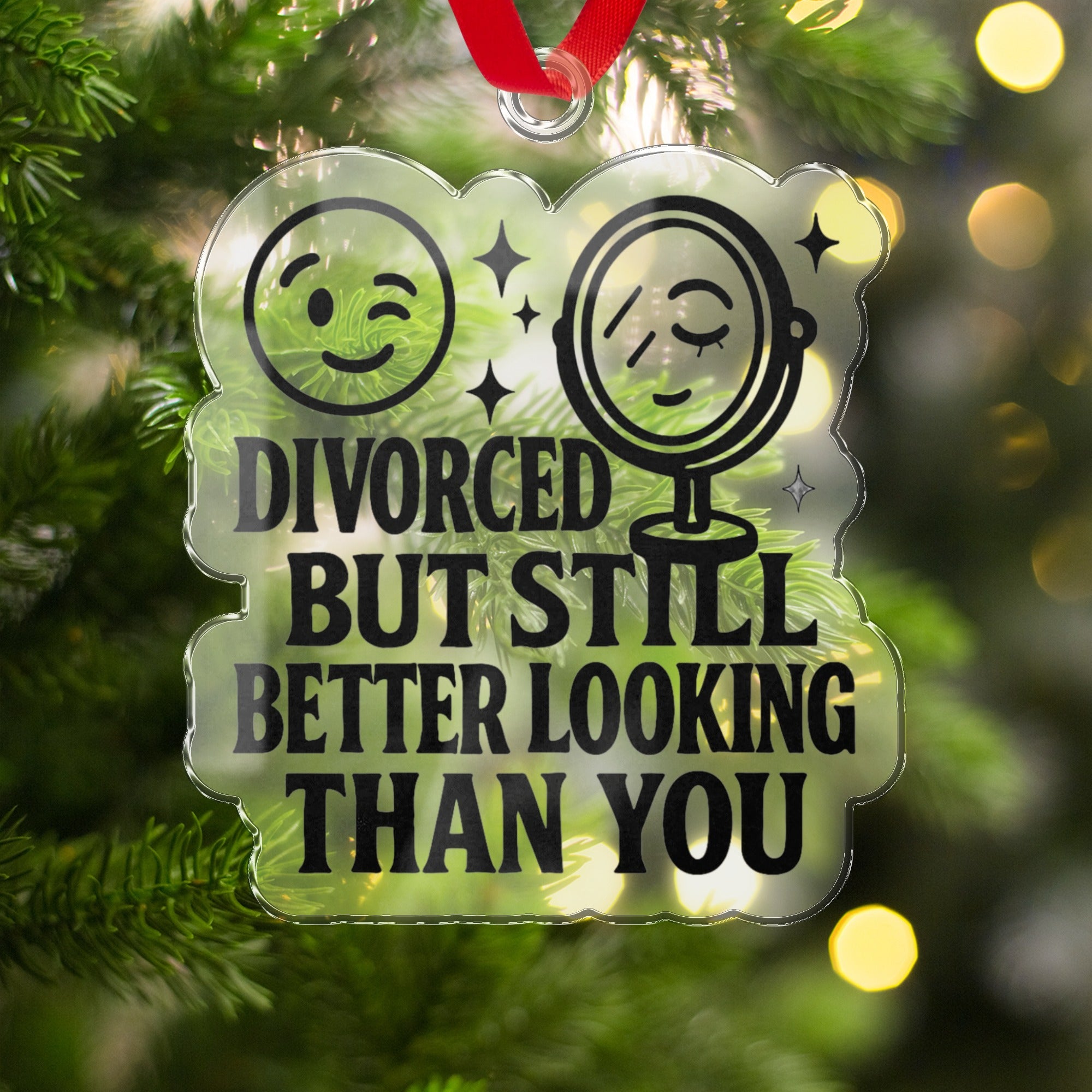 Divorced But Still Better Looking Ornament Decoration
