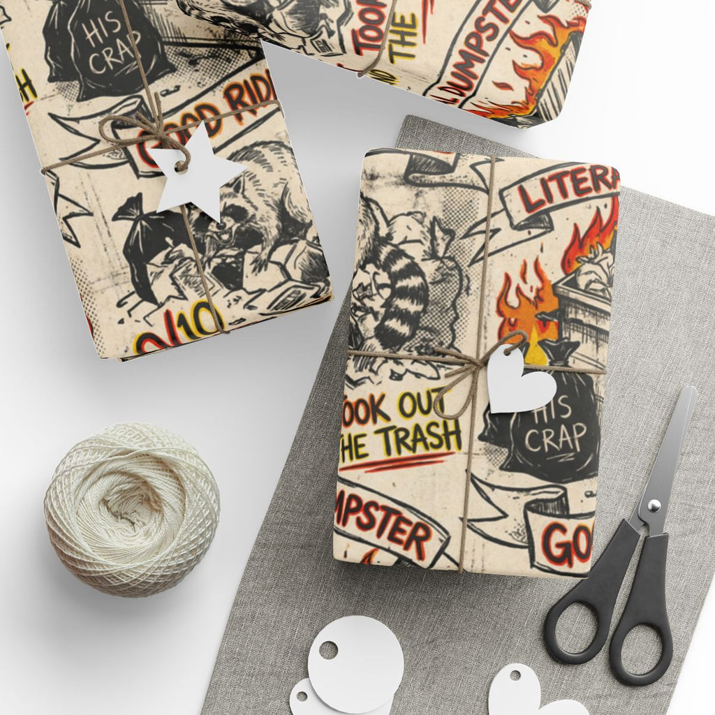 Humorous Comic Strip Themed Wrapping Paper